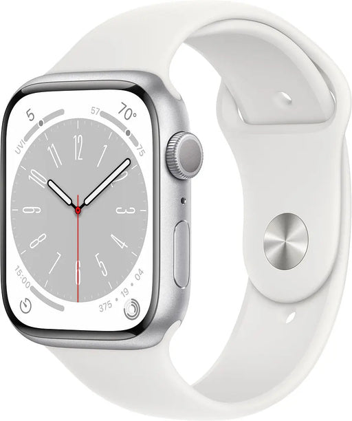 Apple Watch Series 8 41mm GPS Silver Aluminium White Sport Band