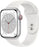 Apple Watch Series 8 45mm GPS + Cellular Silver Aluminium White Sport Band