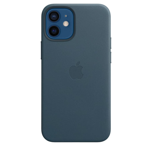 iPhone 12 minin nahkakuori MagSafella, itämerensininen