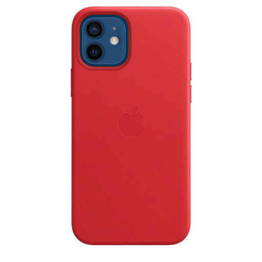 iPhone 12 nahkakuori MagSafella, (PRODUCT)RED