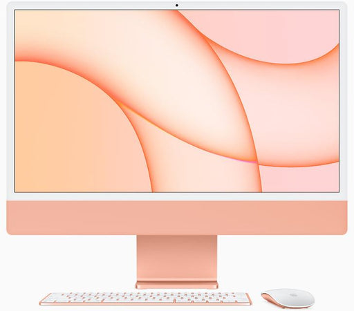 iMac 24inch with Retina 4.5K display Apple M1 chip with 8-core CPU and 8-core GPU 256GB SSD 16GB Ei Ethernetiä Magic Trackpad Magic Keyboard numeronäppäimistöllä Touch ID - Orange
