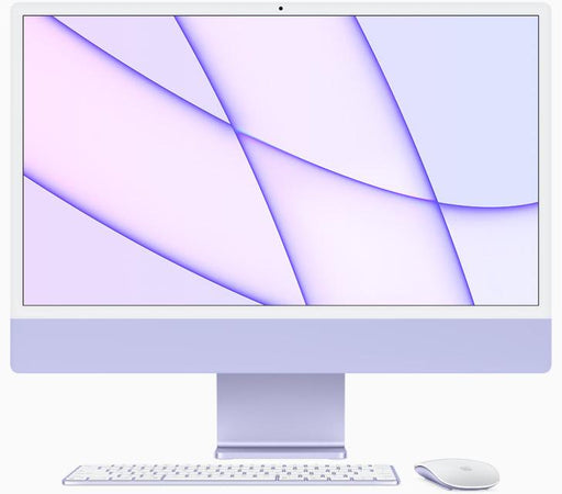 iMac 24inch with Retina 4.5K display Apple M1 chip with 8-core CPU and 8-core GPU 512GB SSD 16GB Ei Ethernetiä Magic Mouse Magic Keyboard Touch ID - Purple