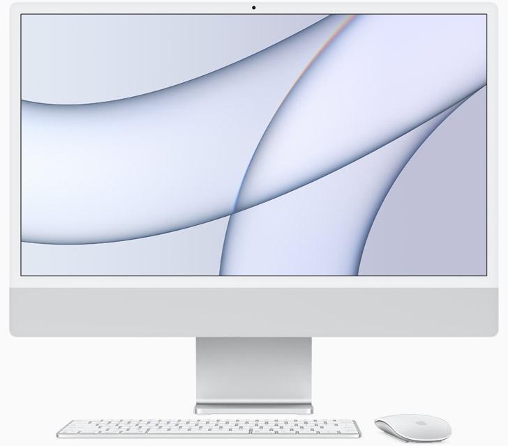 iMac 24inch with Retina 4.5K display Apple M1 chip with 8-core CPU and 8-core GPU 256GB SSD 16GB Ei Ethernetiä Magic Mouse + Magic Trackpad Magic Keyboard Touch ID - Silver