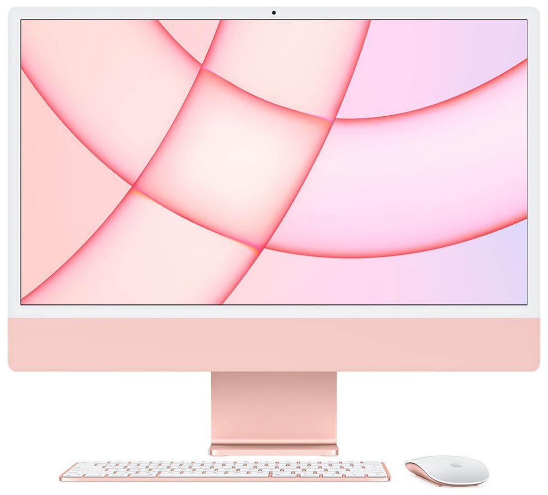 iMac 24inch with Retina 4.5K display Apple M1 chip with 8-core CPU and 7-core GPU 512GB SSD 16GB Gigabit Ethernet Magic Mouse Magic Keyboard Touch ID - Pink