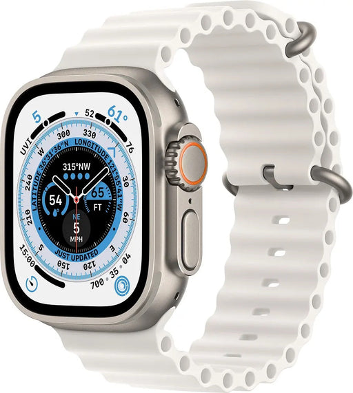 Apple Watch Ultra 49mm GPS + Cellular Natural Titanium White Ocean Band