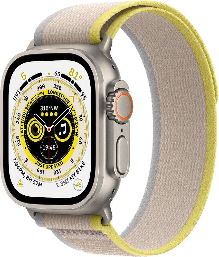 Apple Watch Ultra 49mm GPS + Cellular Natural Titanium Yellow/Beige Trail Loop